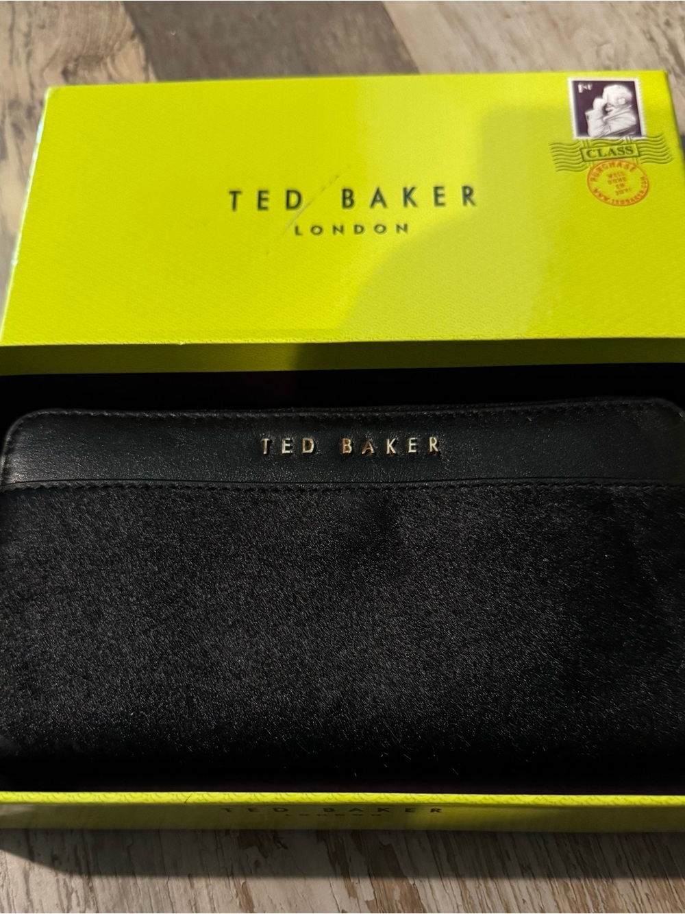 Ted Baker Zip Wallet with Gold hardware
